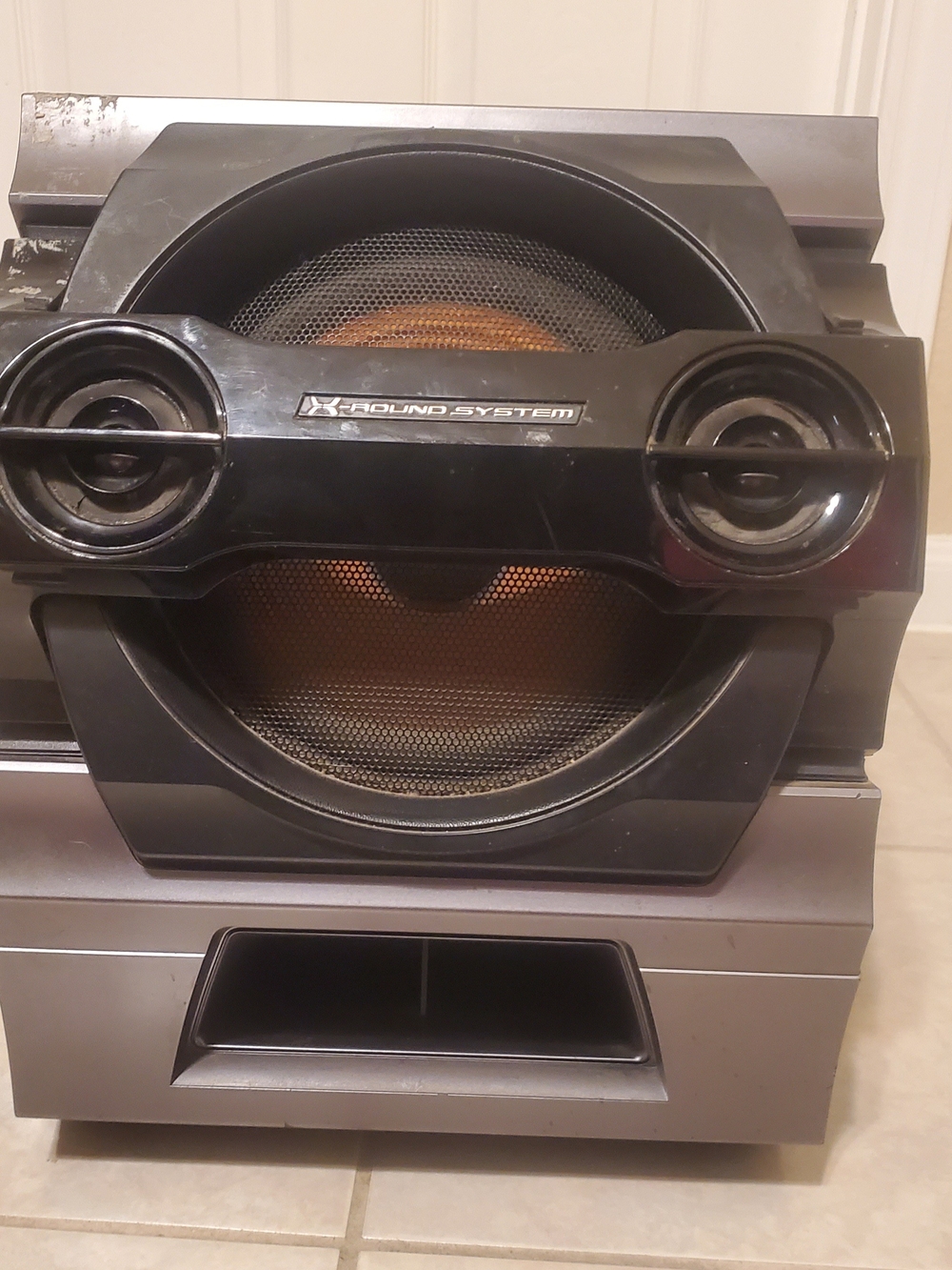 Sony Portable Speaker System in Black and Silver